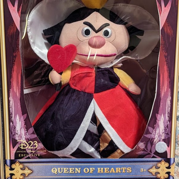 Disney's D23 Exclusive Queen of Hearts plush doll New in box - Picture 6 of 8
